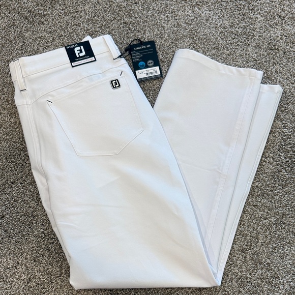 FootJoy Other - FootJoy White Performance Golf Pants with FJ Patch